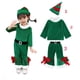 thumbnail image 1 of Disfraz de elfo de Año Nuevo para niños y niñas, conjunto de traje verde de Papá Noel con sombrero, vestido de fiesta de Navidad elegante, rendimiento, 2023, 1 of 4