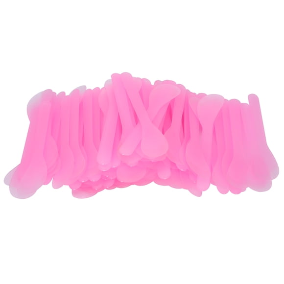 Espátulas para mascarillas faciales Nikou de plástico color rosa 100 piezas