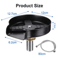 thumbnail image 4 of Glass Rinser for Kitchen Sink Glass Cup Washer Cleaner Glass Rinser Matte Black Kitchen Sink Accessories Stainless Steel Glass Rinser for Kitchen Sinks, 4 of 7