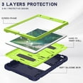 thumbnail image 2 of iPad 5th/6th Generation (9.7 inch, 2017/2018) Case,Dteck Shockproof Rubber 3-layer Protection Armor Hybrid Kickstand Protector Cover for iPad Air 2/iPad Pro 9.7" ,Navy+Olivine, 2 of 7