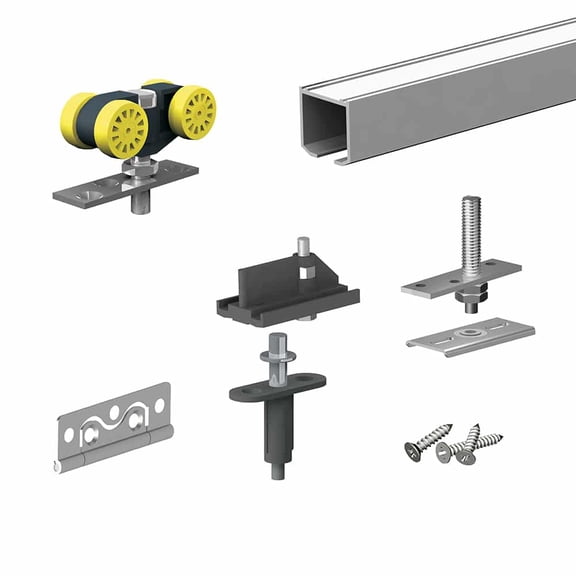 Bifold Door Hardware kit - 47-inch Track for 2 Folding Panels up to 55lbs - SLID'UP 140