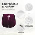 thumbnail image 4 of Salouo Dark Purple Glitter Print Women's 2 in 1 Running Shorts Double-Layer Shorts Athletic Workout Gym Yoga Shorts Running Shorts for Women-XX-Large, 4 of 7