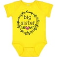thumbnail image 3 of Inktastic Big Sister Leaves, Circle, Heart Girls Baby Bodysuit, 3 of 5