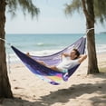 thumbnail image 6 of Wobogo Astronauts Sitting in The Universe Garden Camping Hammocks 330 lb Capacity with Tree Straps and Hanging Pockets for Outside Hiking Beach Backpack Travel, 6 of 8