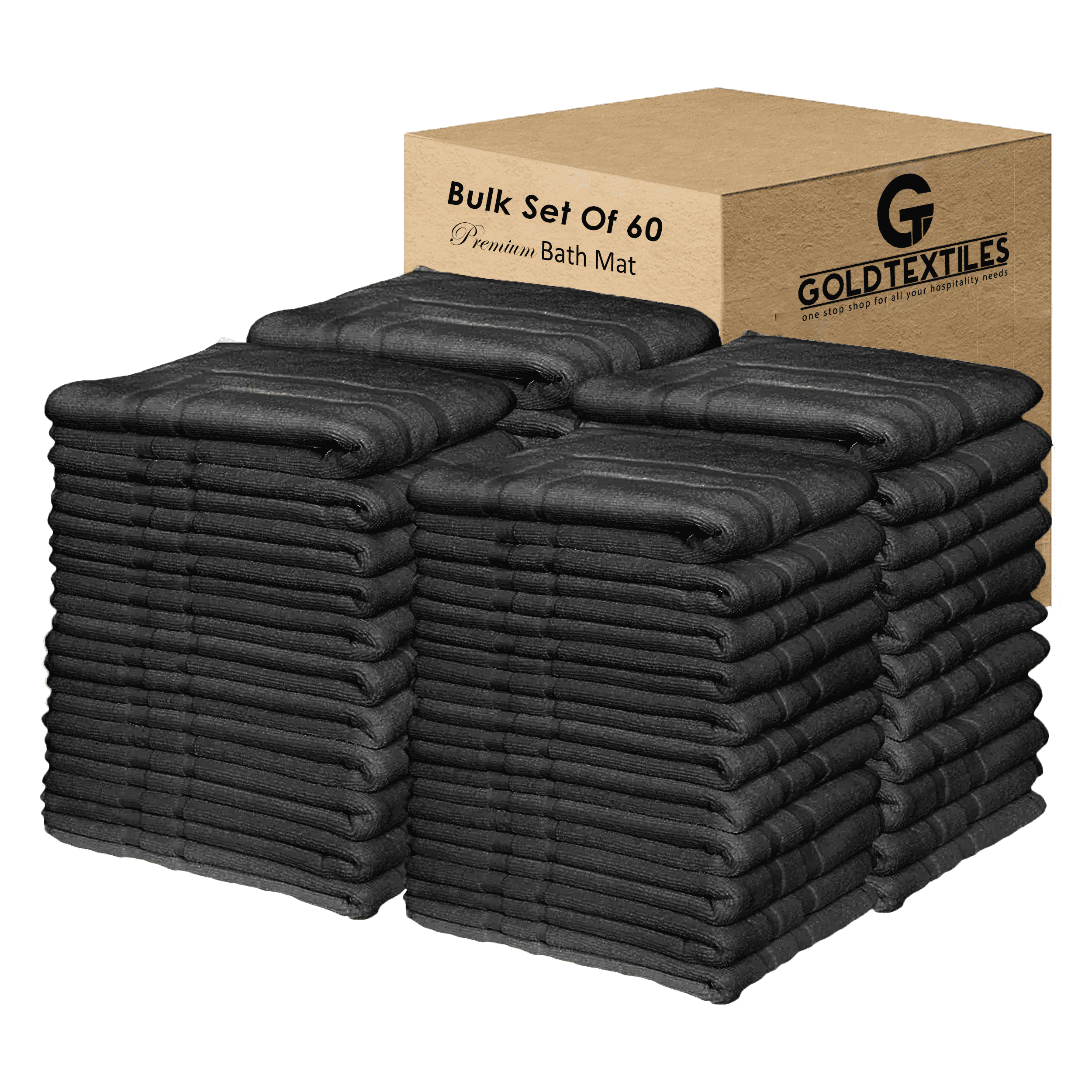 Gold Textiles Luxury Hotel Quality Bath Mat New (Premium, 22X34) Cotton