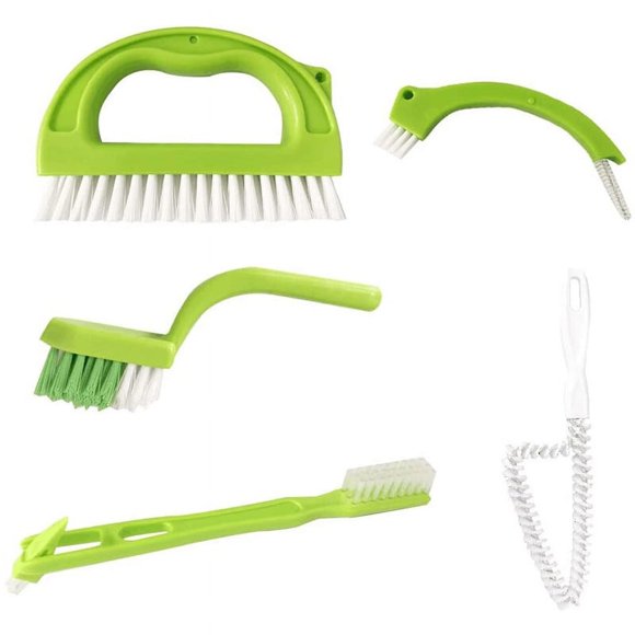 5 Pcs Tile Grout Brush Kit Window Cleaning Grouts in Bathroom Kitchen and Household Removes Mildew Surfacely