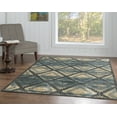 thumbnail image 2 of Linon Home Decor Platinum Area Rug Collection, Blue and Cream, 5' x 7'6", 2 of 5