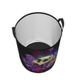 thumbnail image 3 of Fotbe Laundry Hamper With Durable Leather Laundry Basket Mushrooms And Skull Thickened Waterproof Round Collapsible Laundry Hamper, Dirty Clothes Laundry Basket, 3 of 8