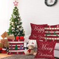 thumbnail image 2 of Vintage Red Christmas Throw Pillow Covers Farm Trees Deer Blessing Decorations Pillow Cases Set of 4 18x18 Inch Linen Holiday Rustic Xmas Pillow Cover for Sofa Couch Winter Decor (CHR-02 Set), 2 of 6
