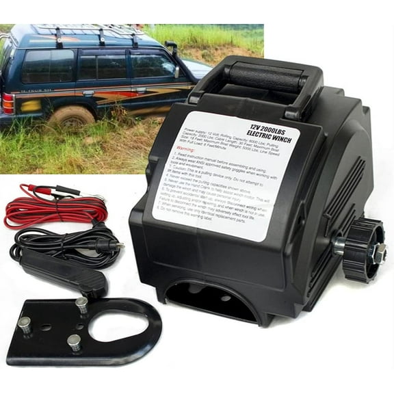 Portable Electric Winch, Drill Winch Remote Towing Hitch Truck Trailer Boat,Weight Capacity 2000 pounds