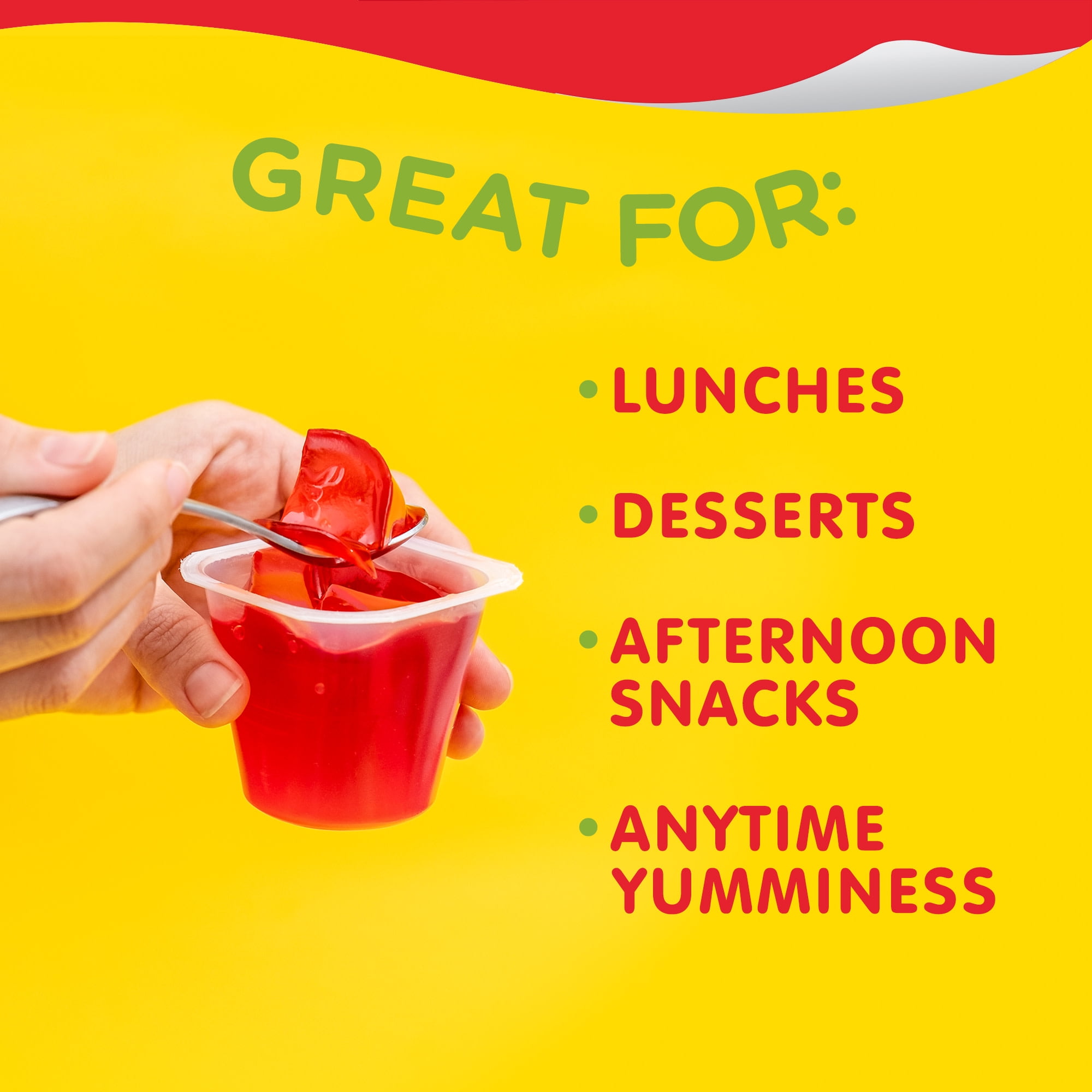 Snack Pack SOUR PATCH KIDS REDBERRY Flavored Juicy Gels Cups, 3.25 oz., 6-Count