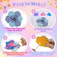 thumbnail image 5 of CandWuom Poke Art Flower Bouquet Craft Kit, Gifts for 6 7 8 9 10 Year Old Girls Arts Supplies, Make Your Own Bouquet with 8 Flowers & 2 Butterflies poke art, 5 of 8