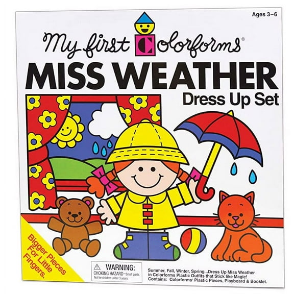 Colorforms My First Colorforms Miss Weather Set Brown/a