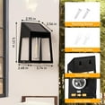 thumbnail image 5 of Solar Lights Outdoor, Waterproof Dusk to Dawn Wall Lanterns for Patio Wall Yard Garden Decor, 8 Pack, 5 of 7