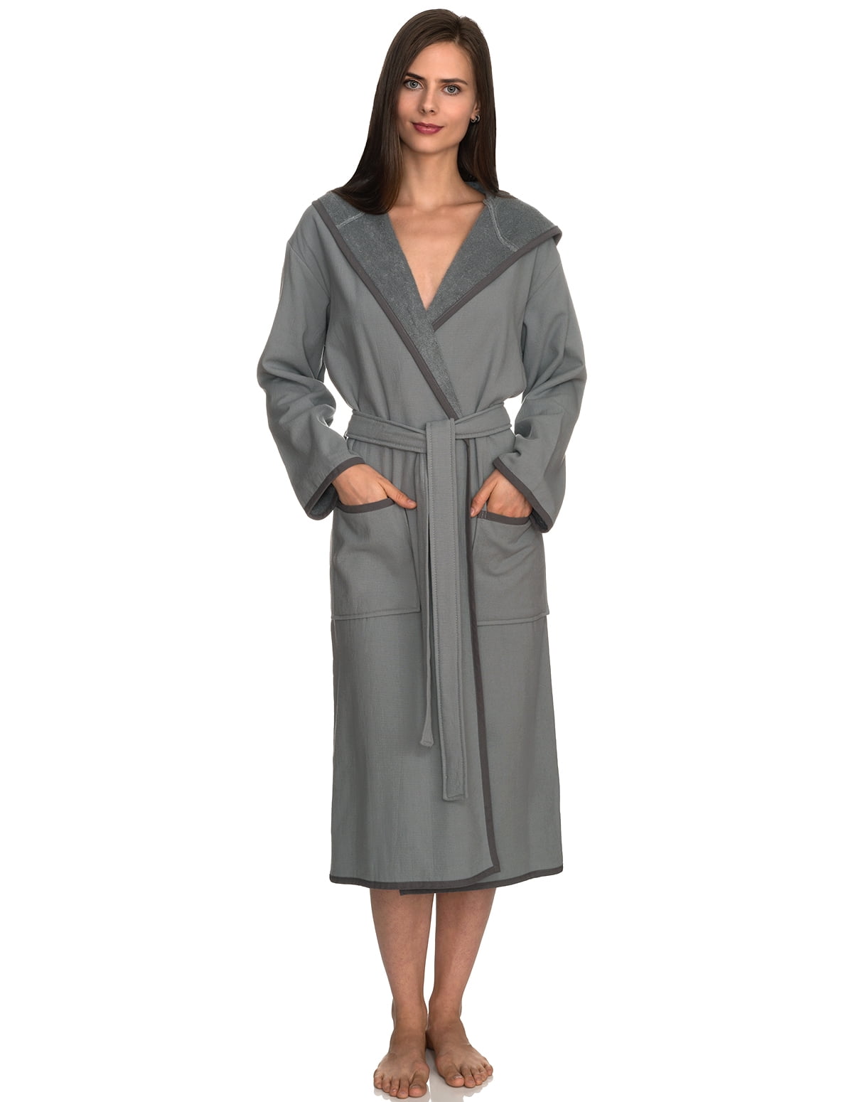 towelling lined bathrobe