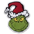 thumbnail image 2 of Dr. Seuss The Grinch Embroidered Iron-on Patch by Simplicity, Christmas, Green, 2.33" x 2.85", 2 of 6