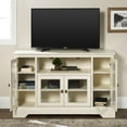 thumbnail image 4 of Highboy-Style Wood Media Storage Antique White TV Stand by Manor Park, 4 of 12