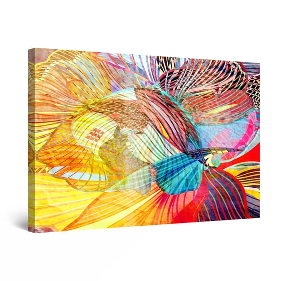 Startonight Canvas Wall Art Multi Color Abstract II Next Era Artist, Framed 24" x 36"