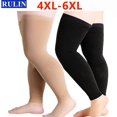 thumbnail image 2 of Plus Size 1 Pair Women Men Compression Stockings Compression Socks Stress Relief Sports Socks Flesh 4XL, 2 of 6
