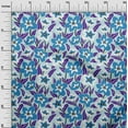 thumbnail image 3 of oneOone Cotton Silk Light Blue Fabric Florals Craft Projects Decor Fabric Printed By The Yard 42 Inch Wide, 3 of 4
