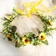 thumbnail image 5 of 1 pieza de corona de arte floral con estilo aro para la cabeza, accesorio para el cabello para tomar fotos, para niñas, mujeres, novias, 5 of 5