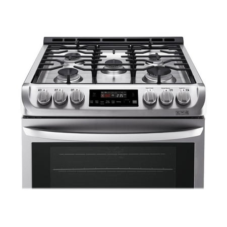 LG - 6.3 Cu. Ft. Slide-In Gas Range with ProBake Convection - Stainless steel
