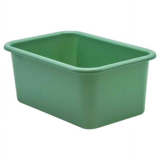 Teacher Created Resources TCR20396 Plastic Storage Bin, Green - Small