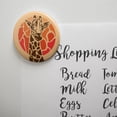 thumbnail image 2 of Giraffe Orange Circle Kitchen Refrigerator Locker Button Magnet, 2 of 5