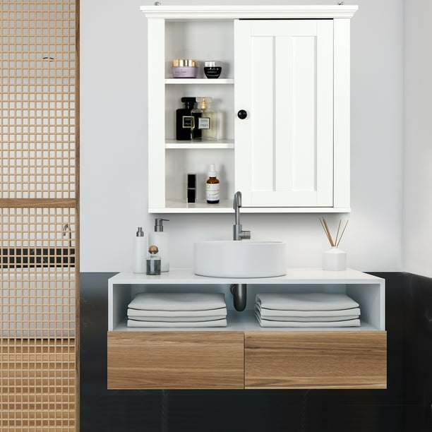 Bathroom Storage SYNGAR Wall Mounted Bathroom Storage Cupboard
