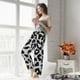 thumbnail image 5 of Balery Similar To Leopard Print Pantalones de pijama para mujer, pijamas ultraligeros, pantalones de estar por casa-Medium, 5 of 6