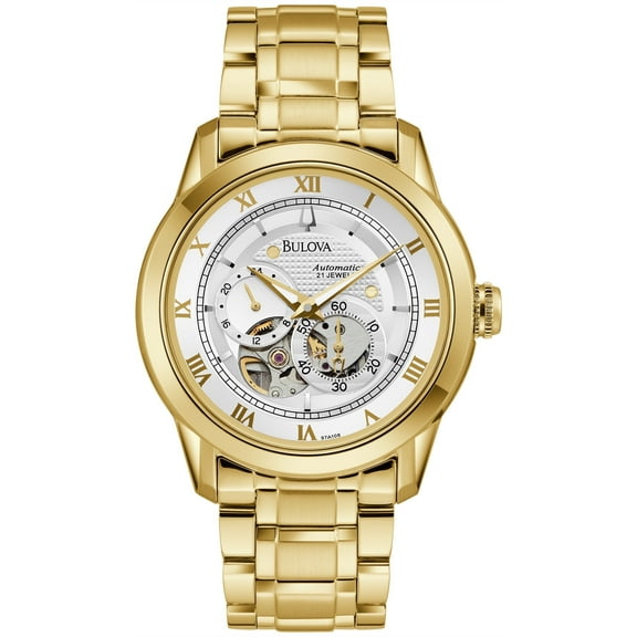 Bulova Men's Automatic Gold-Tone Stainless Steel Watch - 97A108