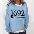 thumbnail image 4 of 1692 They Missed One Sweatshirt for Women Halloween Oversized Sweatshirt Casual Crewneck Pullover Tops, 4 of 5