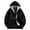 Black#45, variant on LIIPEE Men Hoodies Color Block Plaid Long Sleeve Drawstring Zip Up Hooded Sweatshirt With Pockets Male Classic Daily Sweatshirts,Black,L
