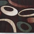 thumbnail image 4 of Allstar Scarlet Carved Circles Modern Geometric Area Rug (5' 2" x 7' 2"), 4 of 7