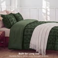 thumbnail image 6 of U by Bedsure Queen Tufted Boho Comforter Set, 3 Pieces Farmhouse Shabby Chic Embroidery Bedding Set, Soft Jacquard Bronze Green Comforter for All Seasons, 6 of 10
