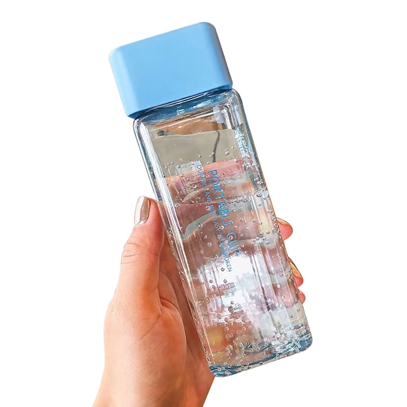 Water Bottle BPA-Free Outdoor Juice Jug with Leakpoof Lid 300ml /500ML Portable 