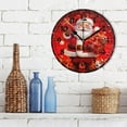 thumbnail image 3 of GZHJMY Christmas Santa Claus Wall Clock, PVC Silent Non Ticking 10 Inch Battery Operated Wall Clocks, Easy to Read Clock for Home Kitchen Living Room Bathroom Office Decor, 3 of 6