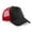 Black/Classic Red, variant on Mens Half Mesh Trucker Cap/Headwear