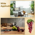 thumbnail image 5 of 8 Bunches Realistic Fake Grapes, Artificial Fruit Decor with Dewdrop Effect, Purplish-Red Lifelike Vineyard Display, Long-lasting Photography Props for Home Kitchen, 5 of 5