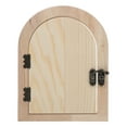 thumbnail image 1 of Fake Mini Wooden Door Light Switch Cover Creative Outlet Plate Baby Proofing Socket Outlet Cover Easy Installation No Drilling Self-Adhesive Switch Panel, 1 of 5