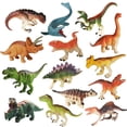thumbnail image 1 of 14 Piezas Figuras Juguetes Mini Dinosaurios Realistas Figuras de Animales Juego Educativo de Aprendizaje de Plástico Suministros para Fiestas Temáticas de Animales Adornos para Pasteles para Huevos de, 1 of 5