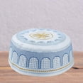 thumbnail image 2 of Esquirla Chapeau de Prière pour Hommes Broderie Bleu, 2 of 8