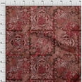 thumbnail image 4 of oneOone Viscose Chiffon Maroon Fabric Asian Sewing Craft Projects Fabric Prints By Yard 42 Inch Wide, 4 of 4