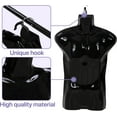 thumbnail image 2 of Dkelincs 4PCS Male Mannequin Torso Set 30"H Half Body Clothing Form Plastic Adult Model Stand with Metal Hook, Black, 2 of 7
