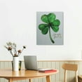 thumbnail image 3 of Acheng Happy St Patricks Day Print, Four Leaf Clover Art Poster Canvas, Good Luck Gift,Irish Print, Shamrock Print, Dining Room Decor, Bedroom Art, Wall Decor Living Room, Art Deco,  pattern1, 3 of 5