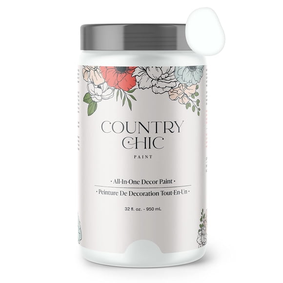 Country Chic All-in-One Chalk Paint for Furniture, Cabinets, Home Decor, Eco-Friendly, Matte Finish, Built-In Primer & Top Coat for Wood, Metal - Sim