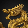 thumbnail image 5 of Brass Chinese Feng Shui Dragon Statue Sculpture Home Office Tabletop Ornaments for Wealth and Success Good Lucky Gifts, 5 of 8