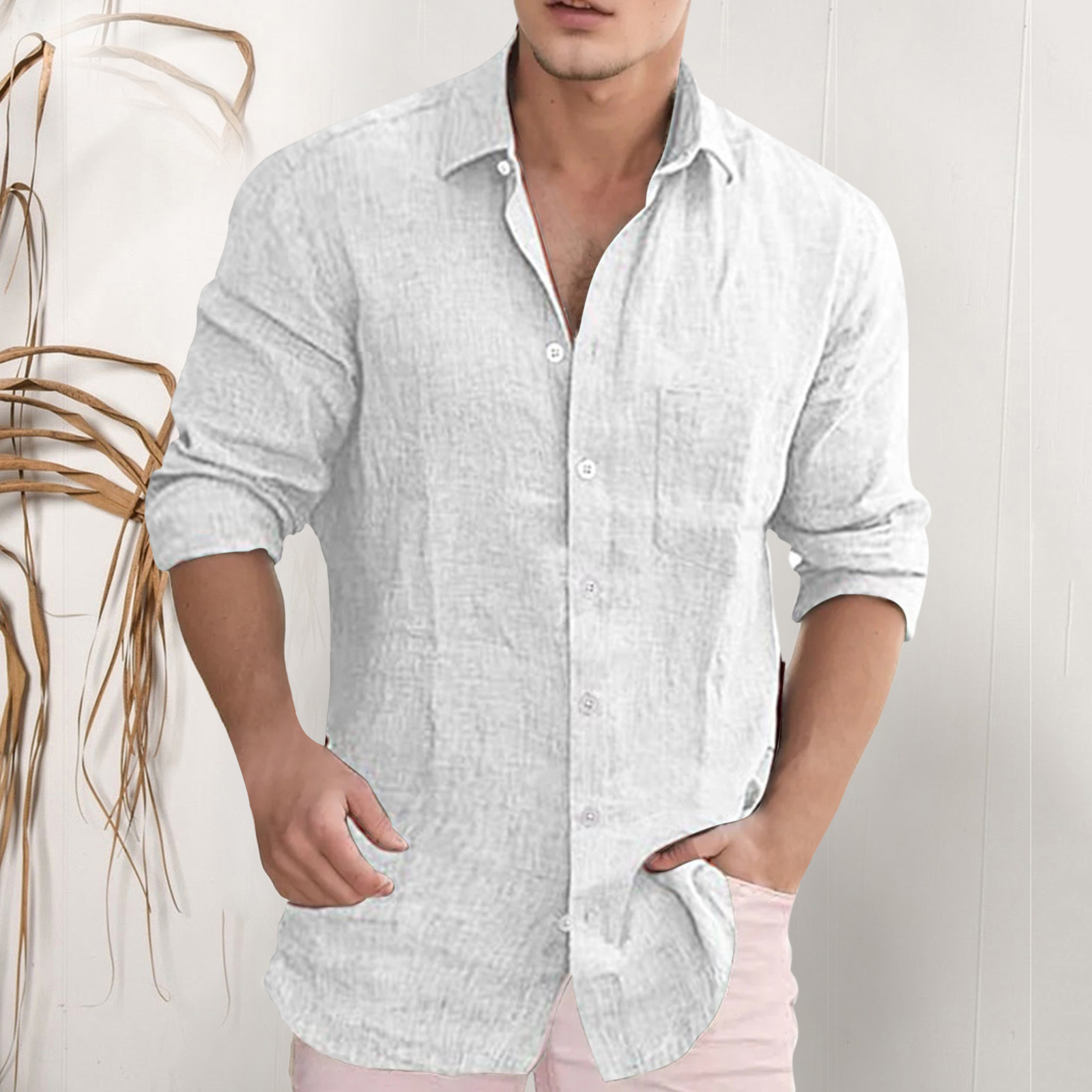 Playera tipo polo para hombre y mujer, cuello redondo, manga larga y corta, opaca, para natación, básica, casual, cómoda, verano, talla XL blanca 2