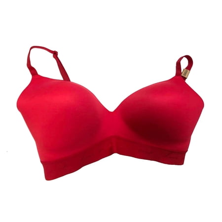 Victoria's Secret Pink Wear Everywhere Wireless Lightly Lined Red Bra Cup Size 36DD NWT