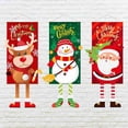 thumbnail image 5 of Holiday props Party supplies Merry Christmas Xmas Ornament Door Hanging Fabric Flag Window Sign Banners Christmas Door Banner STYLE 3, 5 of 8